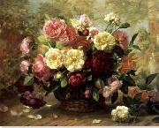 unknow artist Floral, beautiful classical still life of flowers.085 Germany oil painting artist